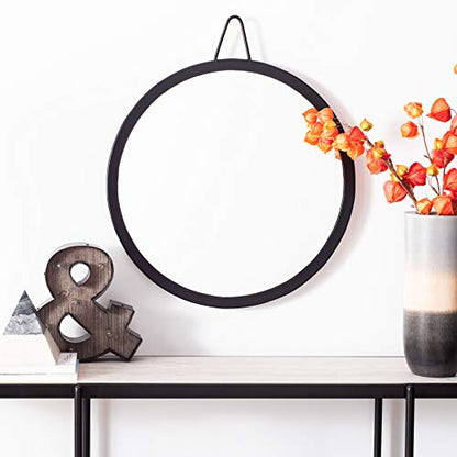 SAFAVIEH Home Collection Darsey 20-inch Black Round Mirror
