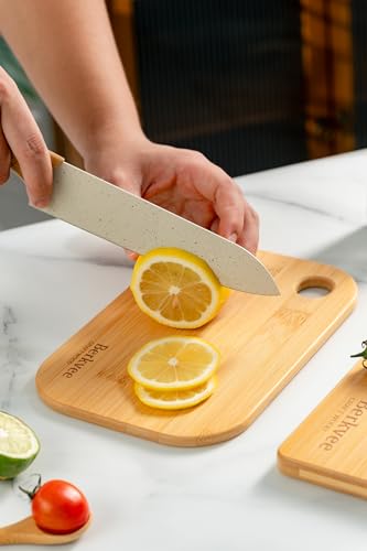 2 PCs Berkvee Small FSC-CERTIFIED Bamboo Wood Cutting Board Set – Mini, view 5