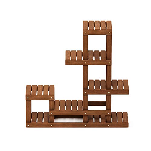 FG18451 Tioman Hardwood Patio Furniture Outdoor Flower Stand in Teak Oil, Natural
