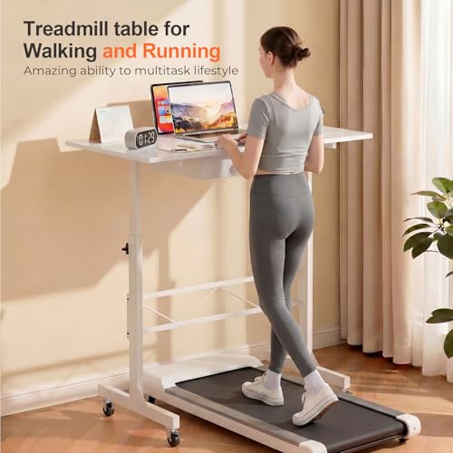 Small Standing Desk with Storage Drawer, view 4