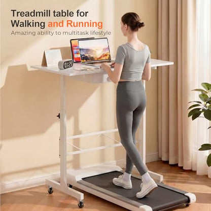 Small Standing Desk with Storage Drawer, view 4