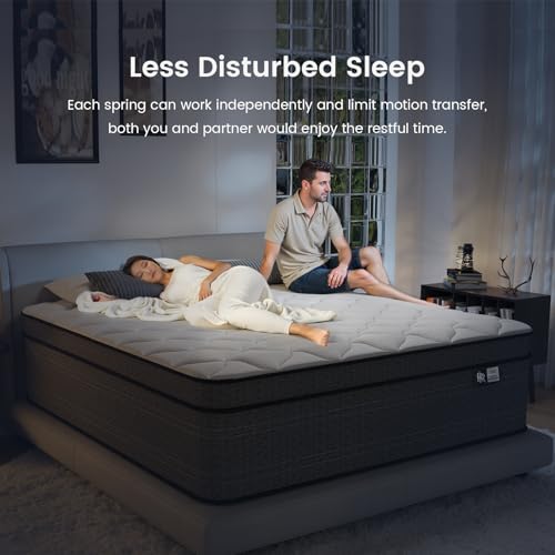 Full Size Mattress 10 Inch, Firm Hybrid Mattress, CertiPUR-US, view 7