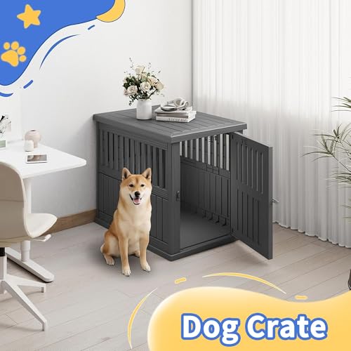 Dog Crate Furniture Lockable Dog Kennel Indoor Dog Crate Heavy Duty Decorative, view 3