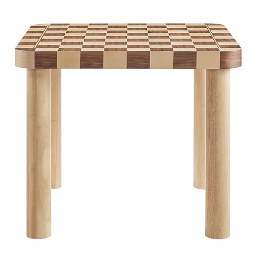 Oscar 36Inch Square Dining Table Solid Wood Oak and Walnut Finish Modern Kitchen Room Entertaining Home Furniture Quality Stylish Elegant Durable Refined Versatile