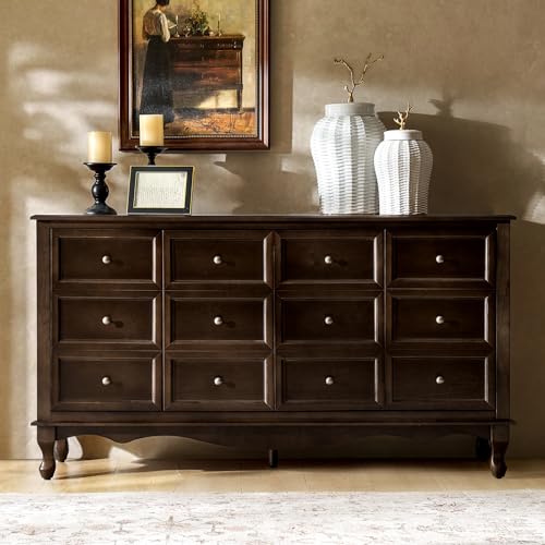 Transitional Solid Wood Sideboard with Adjustable Shelves, view 2