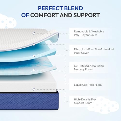 12 Inch King Size Mattress, Firm Gel Memory Foam King Mattress in a Box, view 3