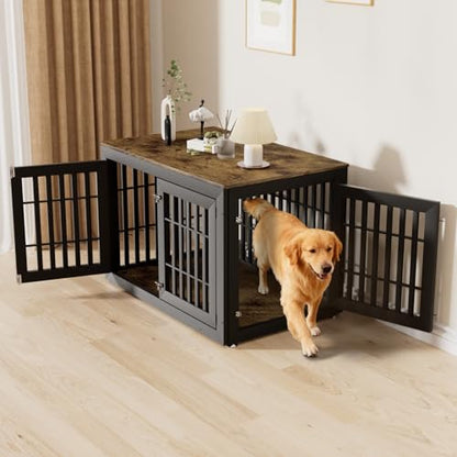 48 Inch Heavy-Duty Dog Crate Furniture, view 7