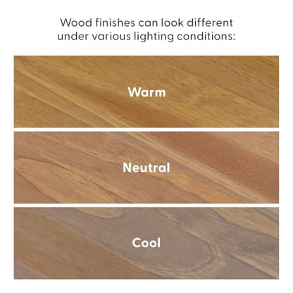 Forma Console Table, 46 Inch, Solid Wood Sofa Table, Entryway Table for Hallway, Narrow Behind The Couch Table, Console Tables for Entryway, Living Room, Foyer, Easy Assembly, Pecan