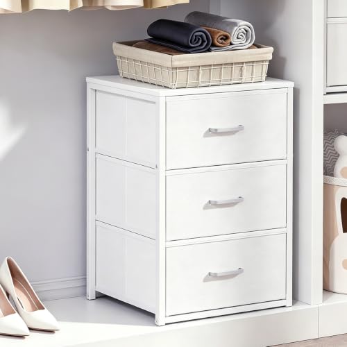 Dresser for Closet, Stackable Storage Drawers, Closet Storage, White, view 2