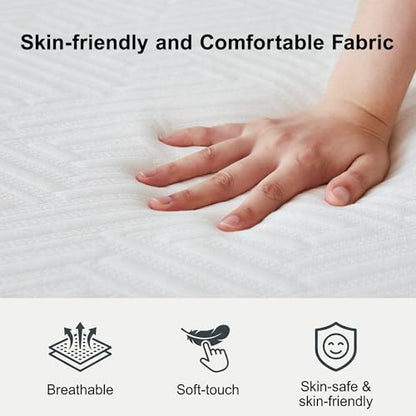 Twin Mattress, 6 Inch Memory Foam Twin Size Mattress in a Box, view 5