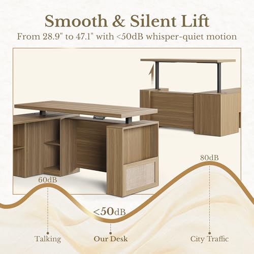 63 Inches L Shaped Standing Desk, view 4