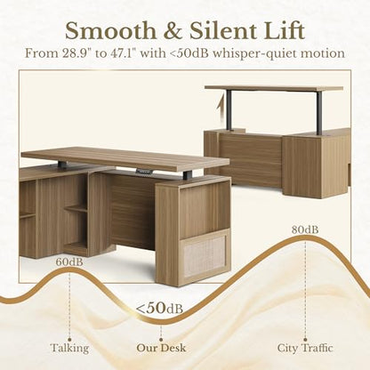 63 Inches L Shaped Standing Desk, view 4