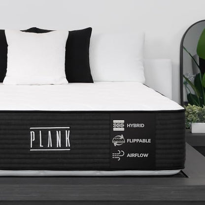 Brooklyn Bedding Plank Firm Luxe 13" Queen Hybrid Mattress|Breathable Materials, view 2