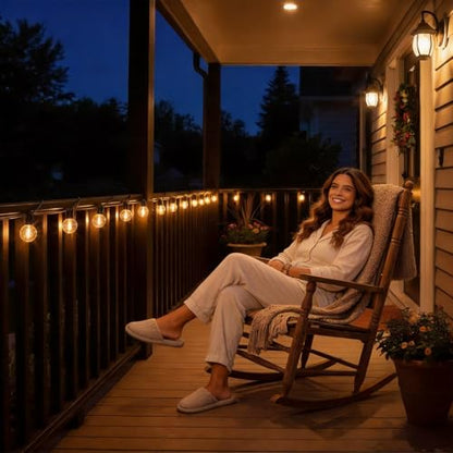 Outdoor String Lights 50 FT, Patio Light with 26pcs G40 Shatterproof LED Bulbs, view 7