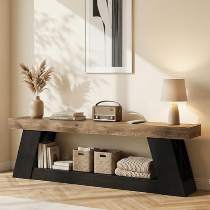 TV Stand for TVs up to 80 Inches, Entertainment Center with Open Storage, view 7