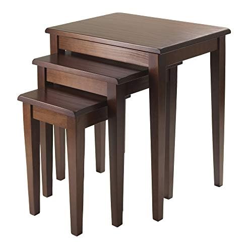 Beechwood Stackable Nesting Tables - Set of 3 Sizes, Contemporary Design, Space-efficient & Practical Furniture