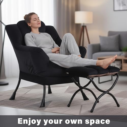 Lazy Chair with Ottoman Comfortable Living Room Setup, view 5