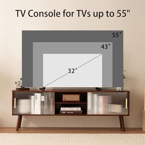 Bamboo TV Stand Entertainment Center, view 7