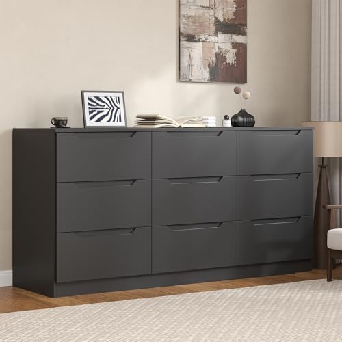 9 Drawer Dresser, 62” Wide Chest of 9 Drawer Dresser, view 2
