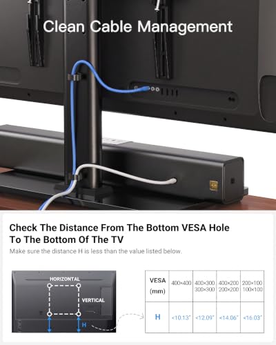 Universal TV Stand Legs for 32-70 inch TVs to 99lbs with Mount, view 7