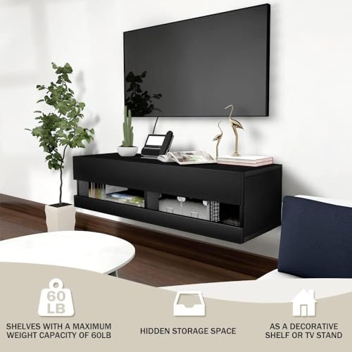 Floating TV Shelf Wall Mounted TV Stand, view 7