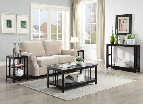 203399BL Mission Console Table, Black