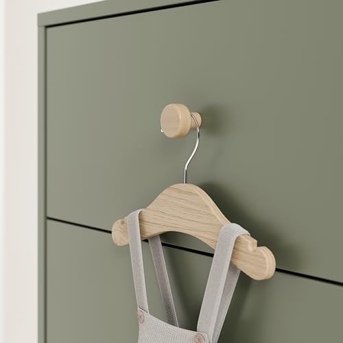 California 6-Drawer Double Dresser, Olive with Driftwood, view 5
