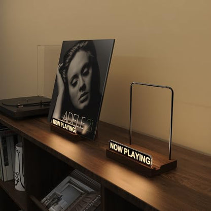 Now Playing Vinyl Record Stand, Light Up Album Display Holder, view 5