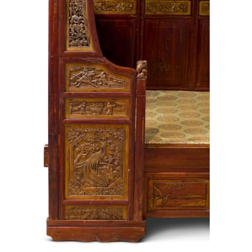 Antique Ci-Xi Chinese Moon Gate Canopy Bed, view 6