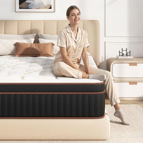Skyark Full Size Mattress, 12 Inch Hybrid Mattress in a Box, Medium Feel, view 2