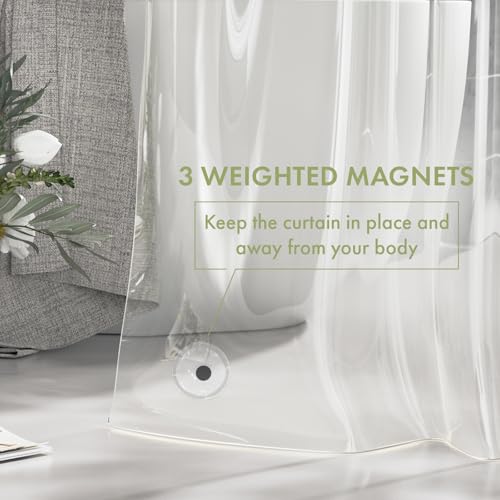 Shower Curtain Liner, 72x72 Clear Shower Curtain Liner, view 5