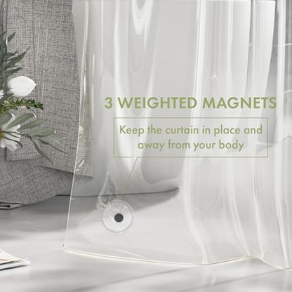 Shower Curtain Liner, 72x72 Clear Shower Curtain Liner, view 5