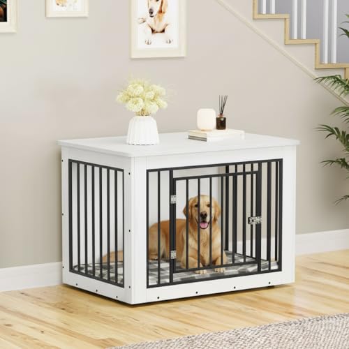 38 Inch Dog Crate Furniture Chew-Resistant for Dogs, view 4