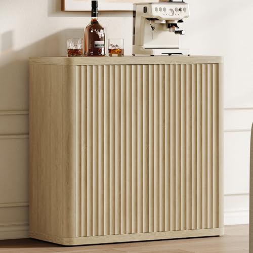 Buffet Cabinet with Storage Sideboard Accent Modern Credenza with Doors, view 2