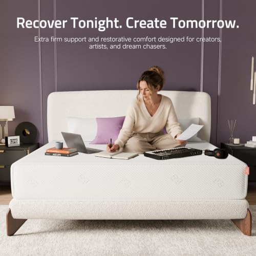 Full Size Mattress 12-Inch for Cooler Sleep – Cooling Gel Memory Foam with Back, view 3