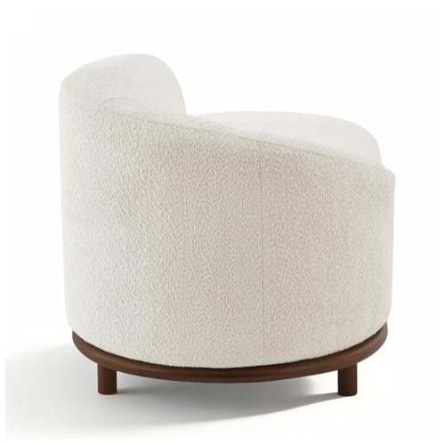Boucle Oversized Chaise Lounge Left-Facing Sofa 83" (White), view 5