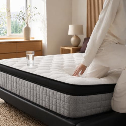 12-Inch Full Mattress, Memory Foam and Spring Hybrid Mattress, Medium Firmness, view 6