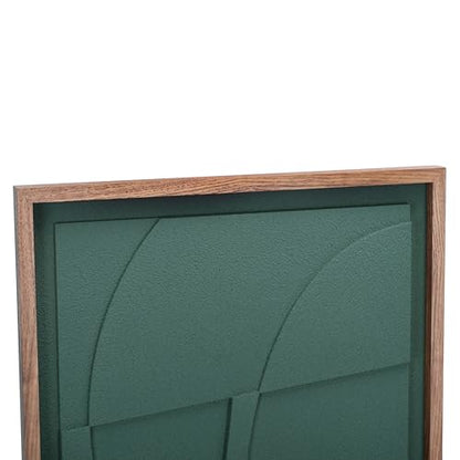 SAFAVIEH Home Collection Nature's Edge Framed Dimensional Art – 24 x 36-Inch Rectangle, Green Lacquer, Modern Design for Living Room or Bedroom