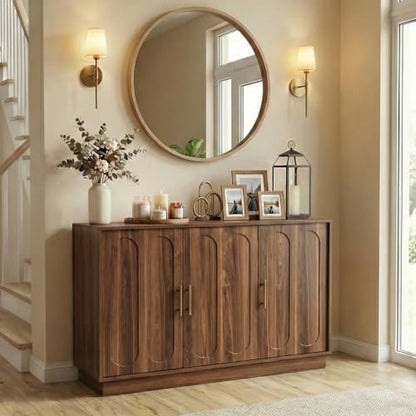 46.6" Modern Farmhouse 3 Door Storage Cabinet, view 2