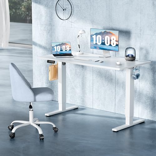 63 Inch Electric Standing Desk, Memory Adjustable Home Office Desk, view 5
