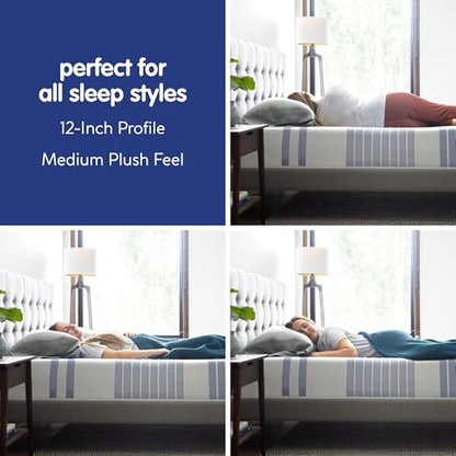 Gel Memory Foam Mattress, 12-Inch CertiPUR-US Certified Bed-in-a-Box, Queen, view 4
