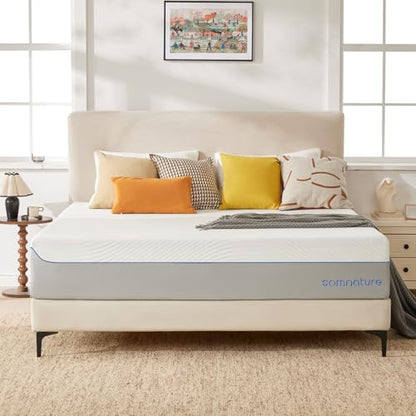 12 Inch Queen Foam Mattress Cooling Gel Memory for Pressure Relief & Deep Sleep, view 2