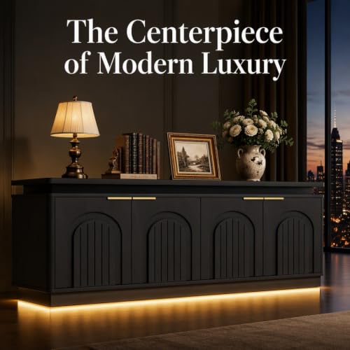 65.7" Sideboard Buffet Cabinet with Storage, view 6