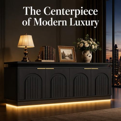 65.7" Sideboard Buffet Cabinet with Storage, view 6