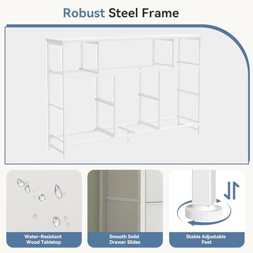 LED Entertainment Center, TV Stand Dresser for Bedroom, view 6