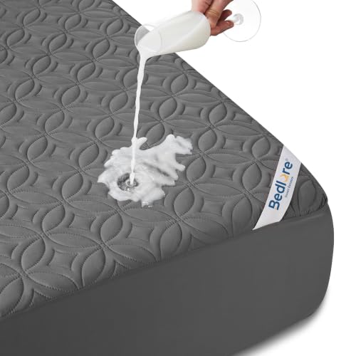 Waterproof Mattress Protector, Queen Size Mattress Pad Noiseless, view 2