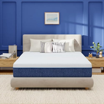 EGOHOME 10 Inch Full Gel Memory Foam Mattress with Charcoal Medium Firm, view 2