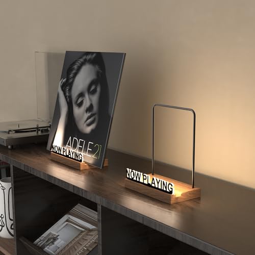 Now Playing Vinyl Record Stand, Light Up Vinyl Record Display Stand, view 4
