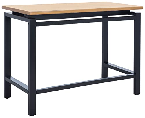 SAFAVIEH Home Collection Embry Modern Farmhouse Natural/Black Desk