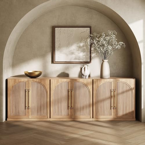 Set of 3 Jagger Sideboard Buffet Cabinet - Camel, view 2